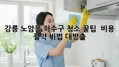 강릉 노암동 하수구 청소 꿀팁 🧽✨ 비용 절약 비법 대방출!